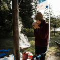 Sawyer Gravity Water Filter in Use Camping