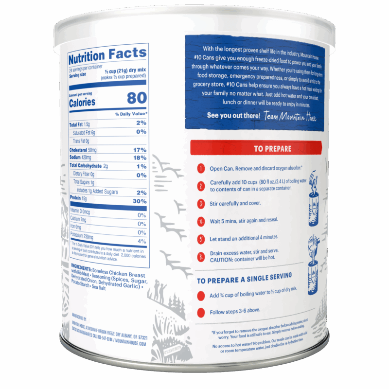 30226-MH-SlicedChicken-Bk MOUNTAIN HOUSE #10 CAN