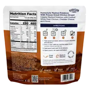 Augason Farms Outdoor Meal Homestyle Mashed Potatoes with Chicken