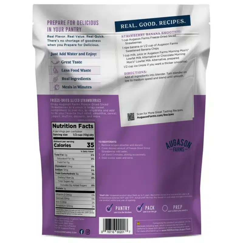Augason Farms Freeze-Dried Strawberries - Augason Farms Freeze-Dried Strawberries -