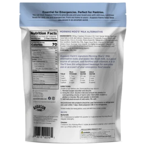 Augason Farms Morning Moo Milk Alternative Pouch