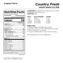 Augason Farms Powdered Milk