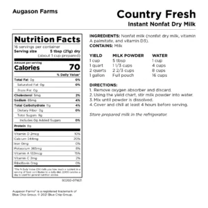 Augason Farms Powdered Milk