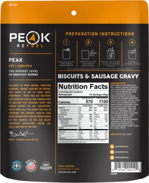 Peak Refuel Biscuits & Gravy