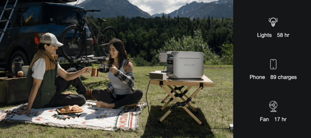 DELTA 3 Plus Portable Power Station Outdoor