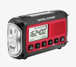 Midland® ER40 Portable Emergency Weather Alert Crank Radio