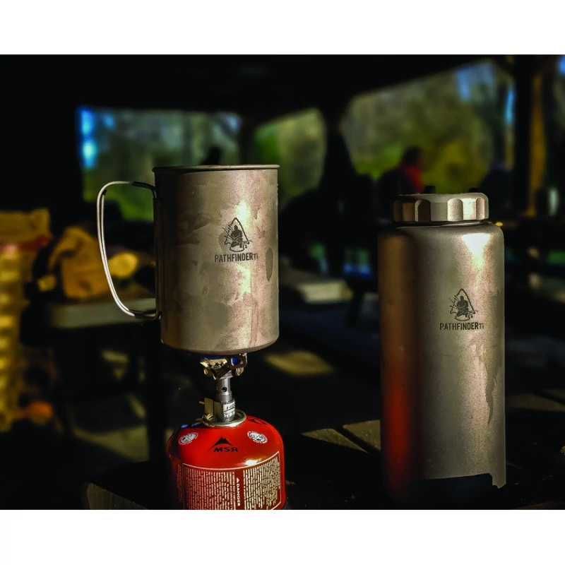 Pathfinder Titanium Cup 2 Pathfinder Titanium Cup and Lid