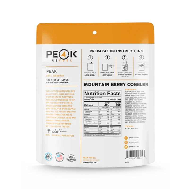 Peak Refuel Mountain Berry Cobbler1 Peak Refuel Mountain Berry Cobbler