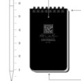 Rite in the Rain® 3x5 Top Spiral Notebook - BLK