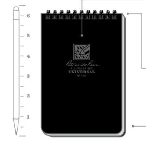 Rite in the Rain® 4x6 Top Spiral Notebook - BLK