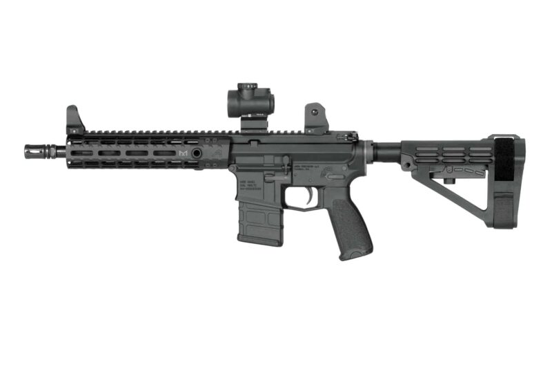 SBA4_onGun_Left_Middle_7404-web AR Pistol with SBA4 in Black