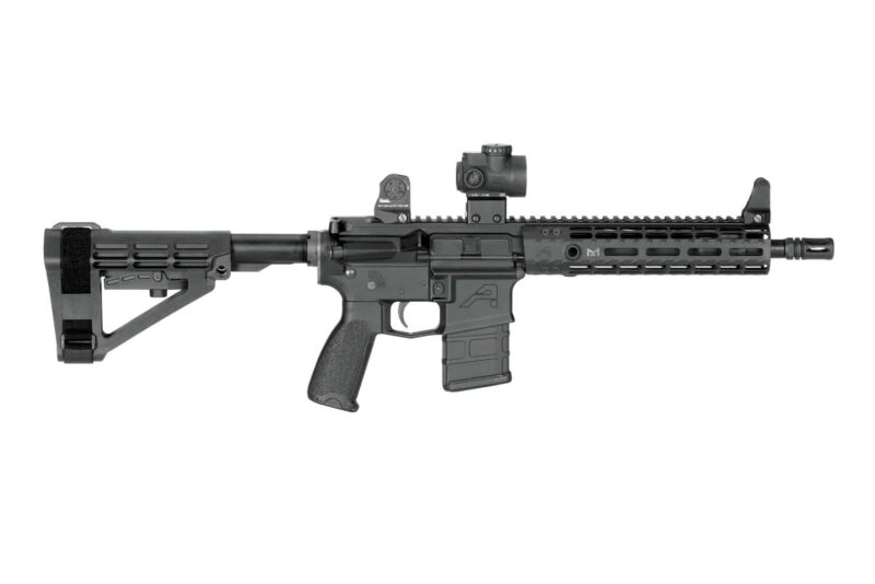 SBA4_onGun_Right_Extended_7423-web AR Pistol with SBA4 in Black