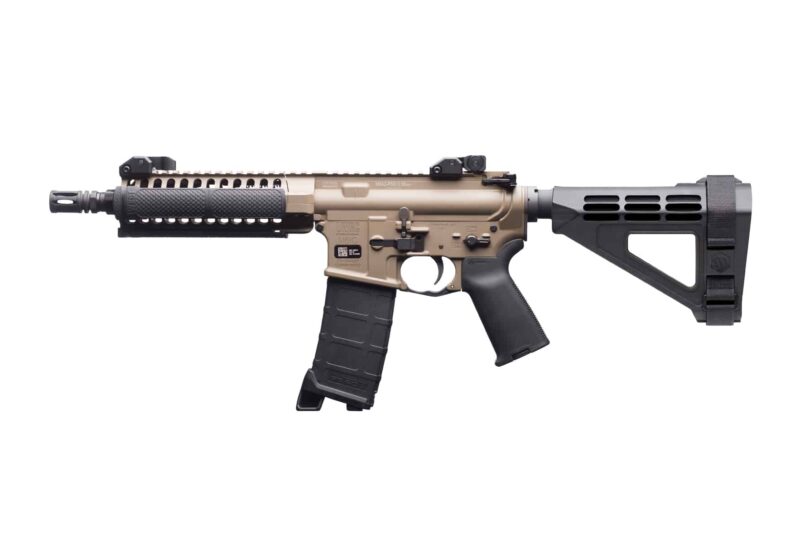 SBM4 on LWRC_Left-WEB SBM4 brace on AR pistol