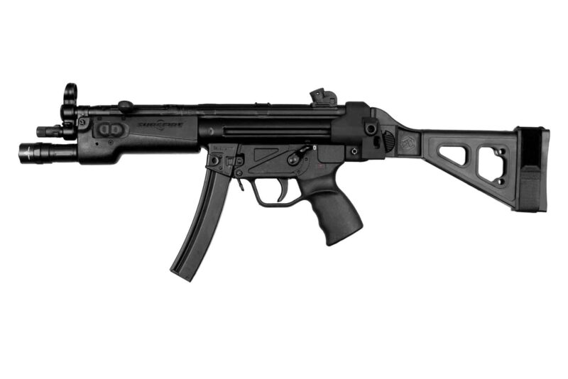 SBT5_Poly_Left_Open_Web SBT5 folding brace on MP5 pistol