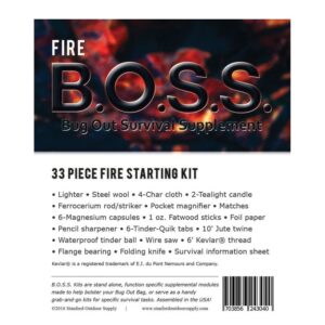 SOSBFR - SOS B.O.S.S. Fire Starting Kit