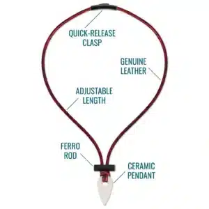 Wazoo Spark Necklace black zirconia