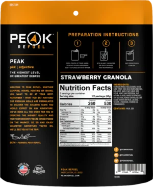 Peak Refuel Strawberry Granola