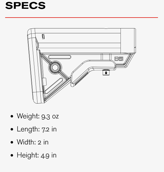 B5 Bravo Stock - Specifications