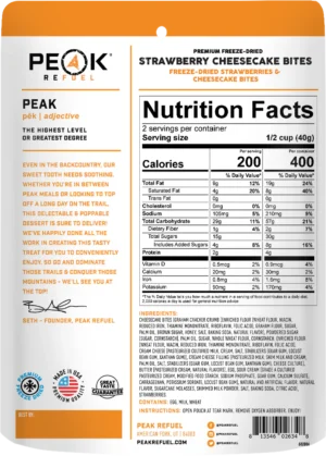 Peak Refuel Strawberry Cheesecake Bites