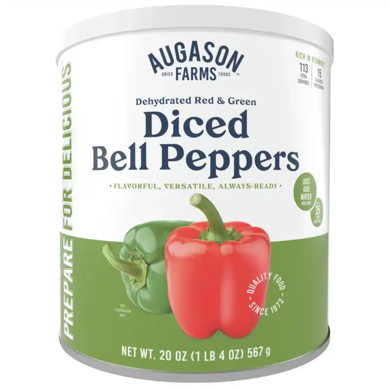 Augason Farms Dehydrated Diced Red & Green Bell Peppers