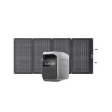EcoFlow Delta 3 with 220W Bifacial Portable Solar Panel