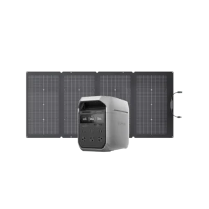 EcoFlow Delta 3 with 220W Bifacial Portable Solar Panel
