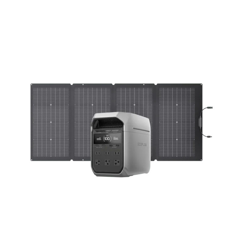 EcoFlow Delta 3 with 220W Bifacial Portable Solar Panel EcoFlow Delta 3 with 220W Bifacial Portable Solar Panel
