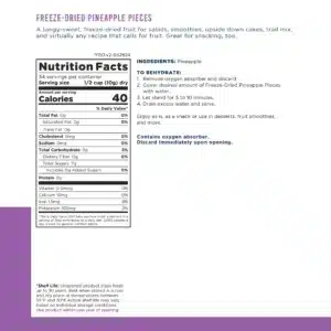 Augason Farms Freeze Dried Pineapple Pieces