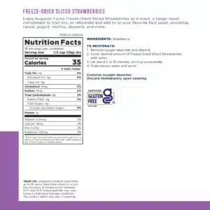 Augason Farms Freeze-Dried Sliced Strawberries