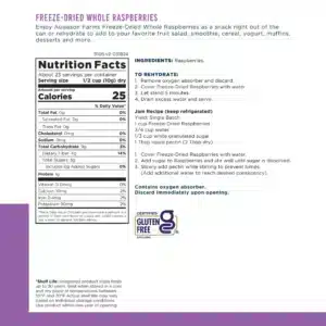 Augason Farms® Freeze Dried Whole Raspberries #10 Can
