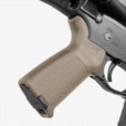 MOE AR15 Grip on rifle, FDE