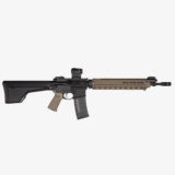 MOE AR15 Grip on rifle, FDE