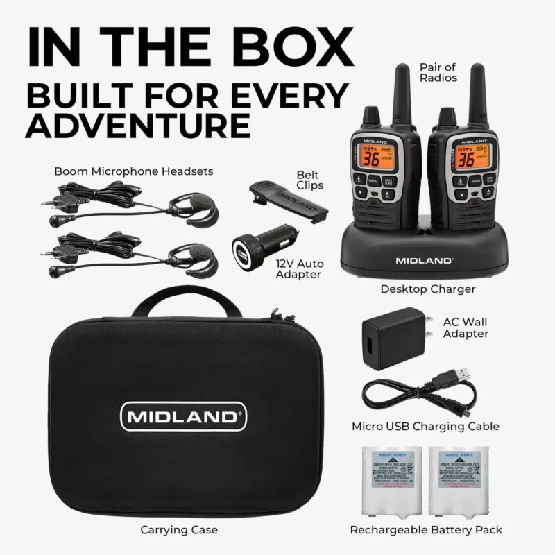 Midland T77 X-Talker FRS Walkie Talkie Bundle7 Midland T77 X-Talker FRS Walkie Talkie Bundle