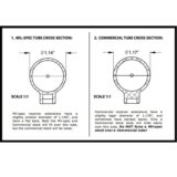 Mil-Spec 6 Position Receiver Extension dimension comparison