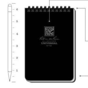 Rite in the Rain 4x6 Top Spiral Notebook - BLK