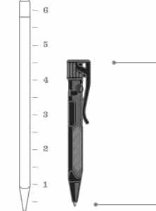 Rite in the Rain Mini Bolt Action Pen - Blk