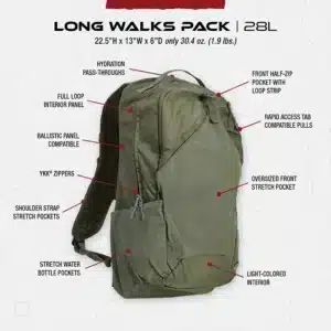 Vertx Long Walks Pack 28L Features